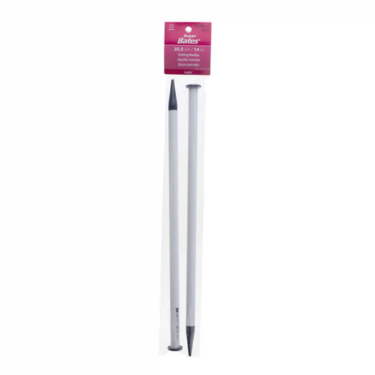 Susan Bates Luxite Jiffy 14" Single Point Knitting Needles