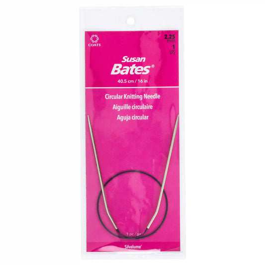 Susan Bates Silvalume 16" Circular Knitting Needles