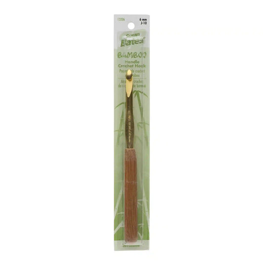 Susan Bates Silvalume Bamboo Handle/Aluminum Head Crochet Hook - Discontinued Items