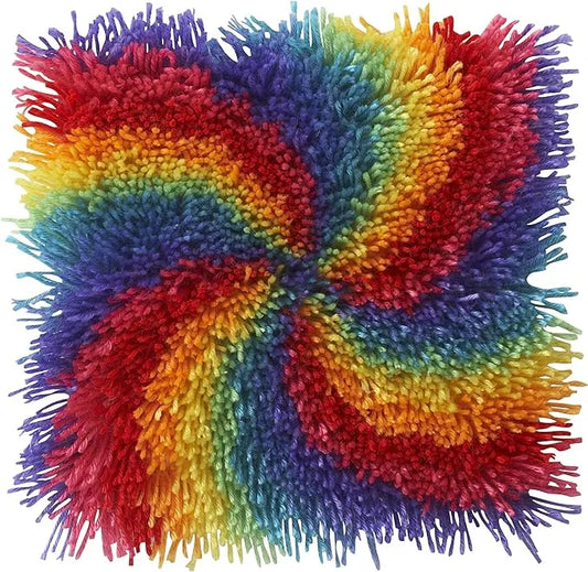 WonderArt Shaggy Pinwheel Kit 12" x 12" - Discontinued Items
