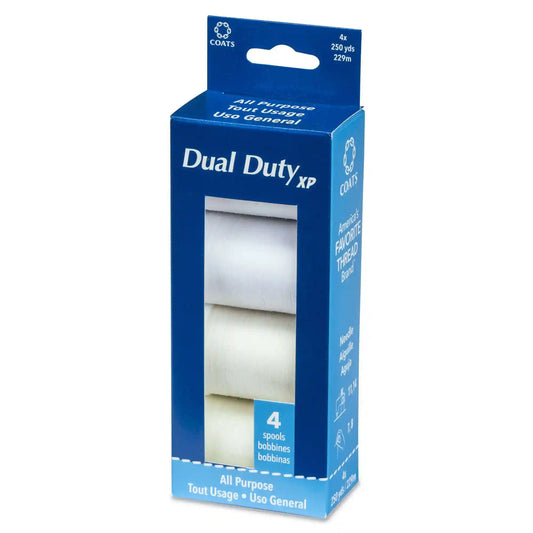 Coats & Clark Dual Duty XP All Purpose Sewing Thread, 4 Spools - Clearance Shades