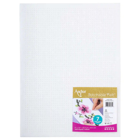 Anchor Stitchable Felt 9" x 12" - Clearance Shades