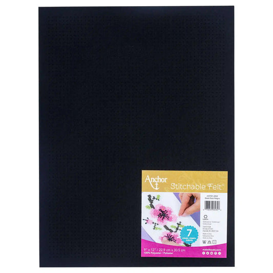 Anchor Stitchable Felt 9" x 12" - Clearance Shades