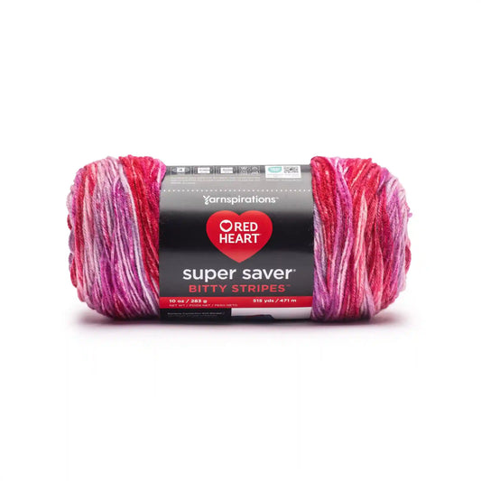 Red Heart Super Saver Bitty Stripes Yarn