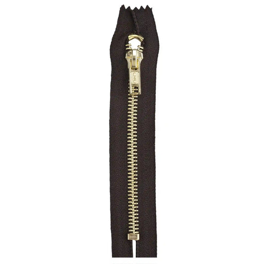 Coats & Clark Brass Pocket Zippers - 5 inches