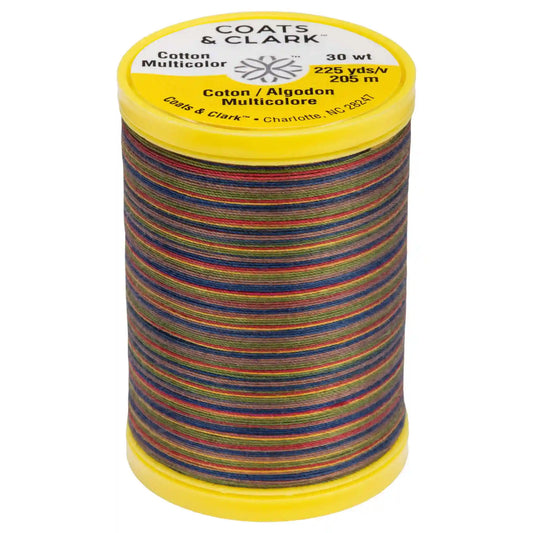 Coats & Clark Cotton Machine Quilting Multicolor Thread (225 Yards) - Clearance Shades