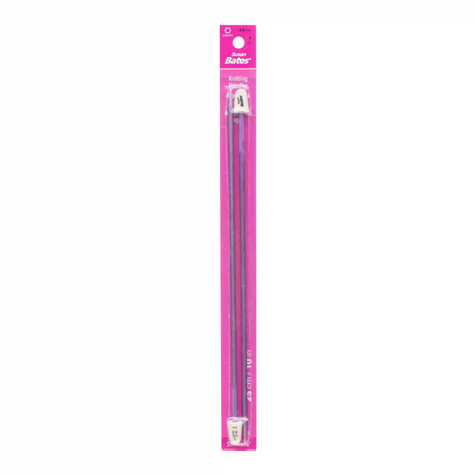 Susan Bates Silvalume 10" Single Point Knitting Needles