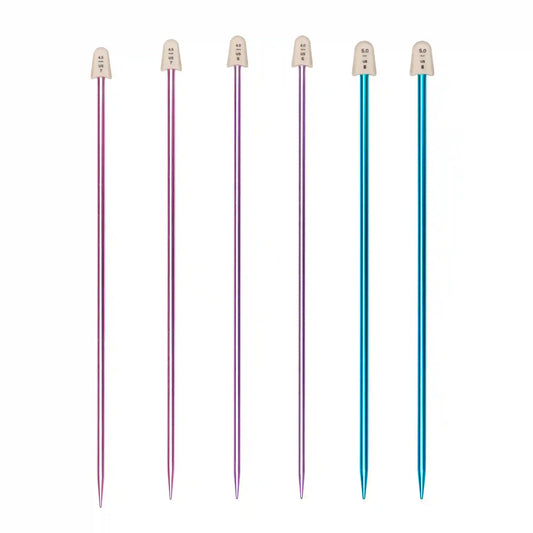 Susan Bates Silvalume 10" Single Point Knitting Needles, Set of 3