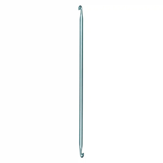 Susan Bates Silvalume 10" Double-End Afghan Crochet Hook