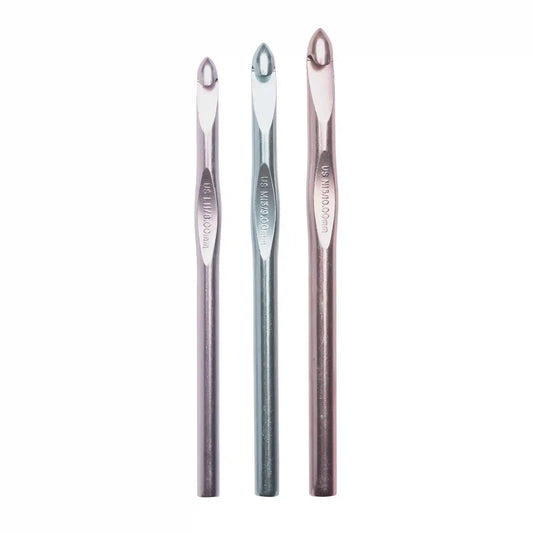 Susan Bates Silvalume Set of 3 Crochet Hooks