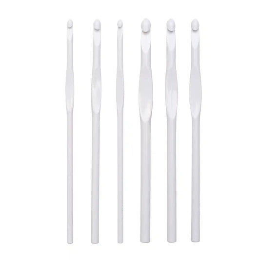 Susan Bates Luxite Set of 6 Plastic Crochet Hooks