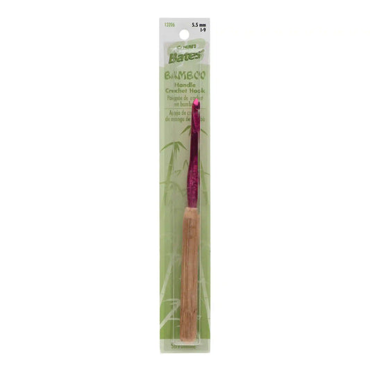 Susan Bates Silvalume Bamboo Handle/Aluminum Head Crochet Hook - Discontinued Items