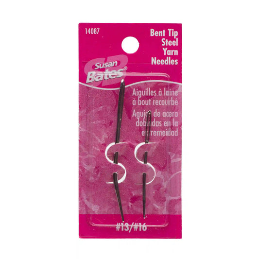 Susan Bates 2 Pack, Steel Bent Tip Yarn Needles - Clearance Items