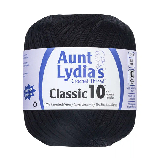 Aunt Lydia's Classic Crochet Thread (Large) Size 10