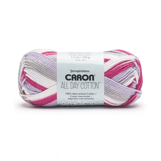 Caron All Day Cotton Prints Yarn (100g/3.5oz)