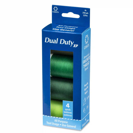 Coats & Clark Dual Duty XP All Purpose Sewing Thread, 4 Spools - Clearance Shades
