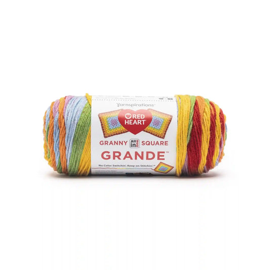 Red Heart All In One Granny Square Grande Yarn (250g/8.8oz)