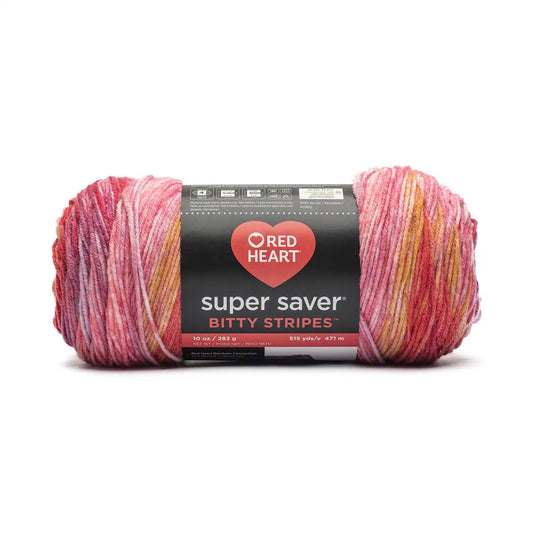 Red Heart Super Saver Bitty Stripes Yarn